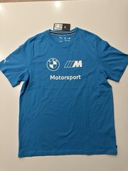 BMW M Motorsport Shirt Official Puma ESS MMS Logo Men’s Large New With Tags