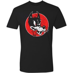 Retro Novelty Tee T Shirt Hot Rod Drag Race Chopper Cartoon Big Bad Wolf