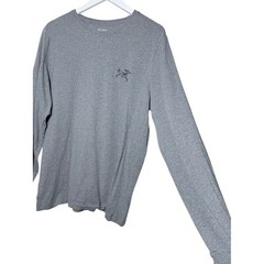 Arc’Teryx Men’s Long Sleeve Cotton Logo Graphic T-Shirt Size XL Grey