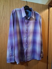 CON.STRUCT Modern Fit performance dress shirt XXL. purple Long Sleeve