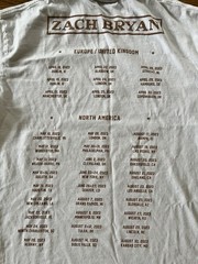 Zach Bryan Burn Tour Shirt Mens Medium Western Country Concert Merch World 2023