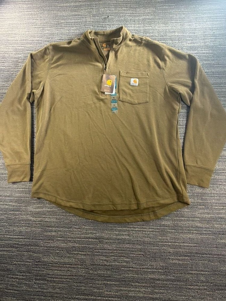 Carhartt Relaxed Fit Quarter-Zip Thermal Shirt XL