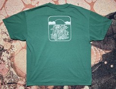 VINTAGE SINGLE STITCH Michigan Twin Lake Tee Green XL Hanes Heavyweight