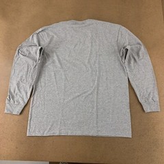Port & Company Core Blend Men’s Size XL Heather Gray Long Sleeve Crew Neck Tee