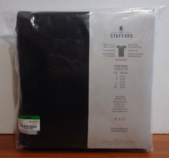 Stafford 4-Pack Men’s Blended Cotton Dry+Cool Crew-Neck T-Shirt Black