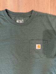 Carhartt Loose Fit Pocket Logo Crew Neck Short Sleeve Men’s T-Shirt Green XL