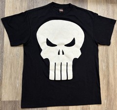 Marvel Punisher Embossed Textured Skull T-Shirt 2011 Mad Engine Size Large