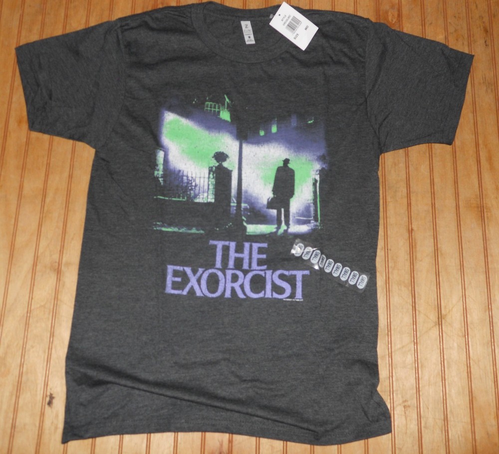 Vintage Style THE EXORCIST Movie T-Shirt Horror MENS MEDIUM NEW w/ TAG Halloween