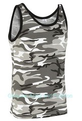 Army Vest Military Combat Singlet Sleeveless Fancy Tank Top US Urban Snow Camo