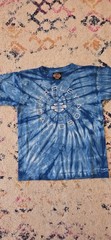 VTG 1998 Harley Davidson Shirt Size Blue Tie Dye Kids 10-12 Ocean City Maryland