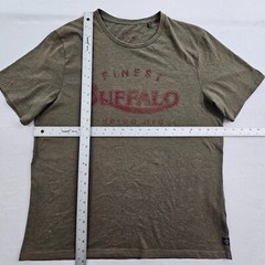 Buffalo David Britton Finest Green Short Sleeve Cotton Blend T-Shirt Men’s L
