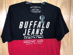 New Buffalo by David Bitton Mens T Shirt Black-Red Size: Large $42.00