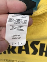 Thrasher Magazine Shirt Mens Small Yellow Skater Short Sleeve Logo Cali Official