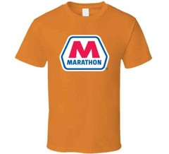 Marathon Tee Cool Gas Station Oil Trucking Driving T Shirt