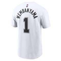 [DR6397-102] MENS NIKE NBA SPURS VICTOR WEMBANYAMA ESSENTIAL NAME & NUMBER T-SHI