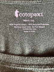 Cotopaxi Men’s XXL Short Sleeve T-Shirt Do Good Graphic Green Organic Cotton