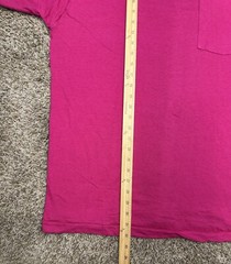 Vintage 90s BVD Pocket T Shirt Hot Pink Men Size XXL Single Stitch Made In USA
