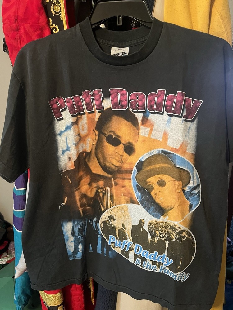 Vintage Style Puff Daddy Can’t Hold Me Down AOP Shirt Size XL
