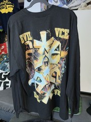 Evil Vice Flaming Bald Eagle Men’s Size 2XL Long Sleeve Black T Shirt NWT