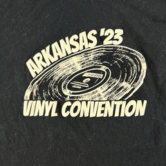 Arkansas Vinyl Convention 2023 Shirt Mens Large Black Adult Tultex #4534