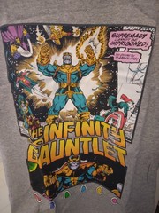 Marvel Thanos The Infinity Gauntlet Gray T-shirt: Men Adult Small, New with Tag
