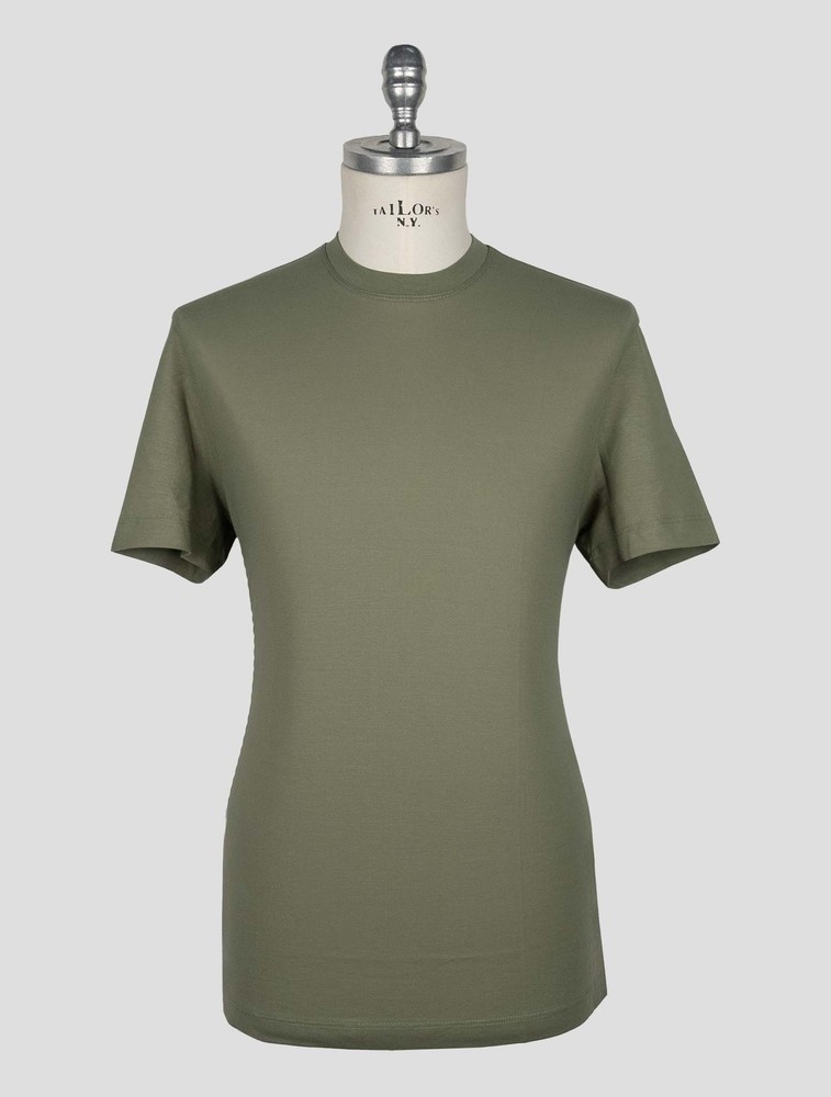 NEW KIRED GREEN COTTON T-SHIRT US 44 – EU 54 KRME2