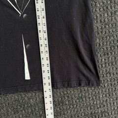 Vintage Tux Tuxedo T Shirt M Suit Jacket Tie Graphic Print Delta Emo Goth Rock