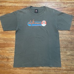 Vintage 90s Deftones Shirt Size Large Band Tour Nu Metal Rap Rock Around The Fur