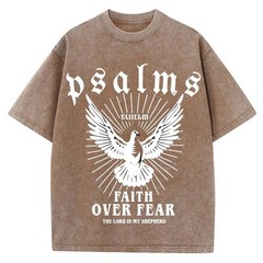 100% Cotton Oversized T-Shirt, Psalms Dove Vintage Streetwear Unisex Tee