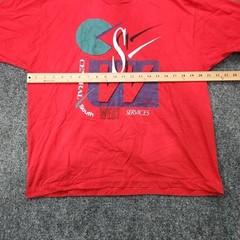 Central South West Services T-Shirt Men X-Large Red CSW Single Stitch Vintage