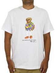 Polo Ralph Lauren Crewneck Classic Fit Polo Bear Preppy Bear T-shirt Tee – White