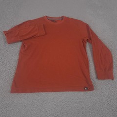LOT OF 3 Eddie Bauer Shirt Mens M Blue Orange Burgundy Legendwash Cotton Blend