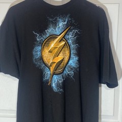 The Flash DC Comics COOL Logo Graphic Medium T-Shirt, XXL Justice League Tshirt