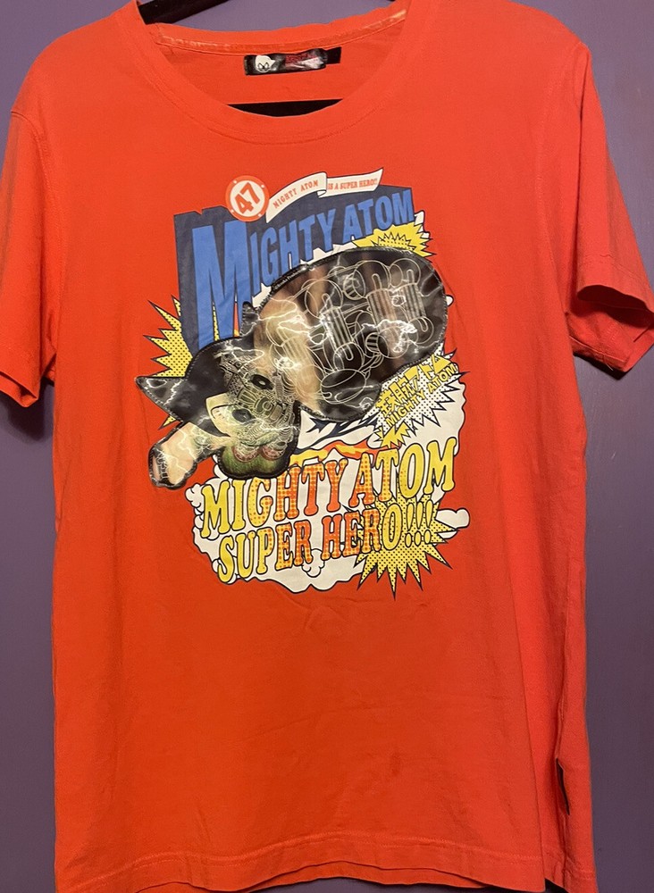 Vintage Astro Boy Mighty Atom Hologram Tee Shirt Tezuka Osamu Anime M/L RARE