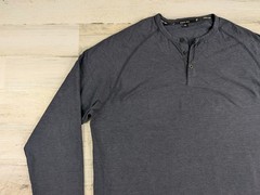 Public Rec Shirt Mens Extra Large Navy Performance Stretch Go To Henley
