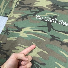 Rothco You Cant See Me Shirt Mens XL Green Camo Crewneck Y2K