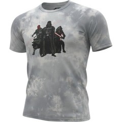 Star Wars The Dark Side Tie Dye Shirt Mens Large Darth Vader Maul Kylo Ren Grey