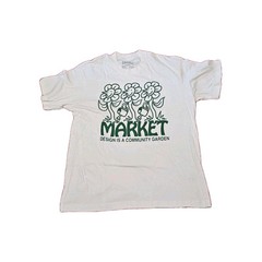 Market Studios Community Garden Men’s White T Shirt Size 2XL XXL NWOT