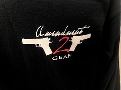 Gun Rights 2nd Amendment Mens Lg Sleeve A Well Regulated Militia Black T-Shirt
