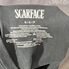 Scarface Tony Montana Embroidered Logo Graphic Print T-Shirt Men’s Size Small