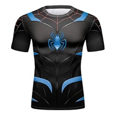 Spiderman 3D T-Shirts Short Sleeve Polyester Quick Dry Breathable Jerseys