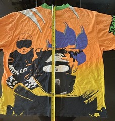 VIntage AXO Sport Arctic Cat T-shirt Snowmobile 2-Sided Orange Men’s XL