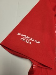 New PRADA 36th America’s Cup Crew Neck S/S MAUKU T-Shirt Men’s SMALL S Red Poly