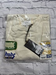 Rhude Roadway Racing Vintage White S/S T-Shirt Oversized Medium *New with Tags*