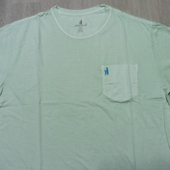 JOHNNIE O Mens L LARGE T SHIRT DALE 2.0 PISTACHIO GREEN SHORT SLEEVE GOLF TEE