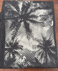 Goodfellow & Co. Palm Trees Graphic T-Shirt Large Tropical Beach Summer