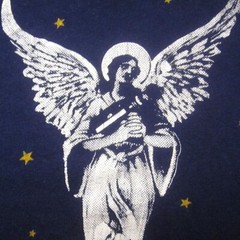 UNIVERSITY COMMUNITY VIDEO vtg tee XL Michigan T shirt angel 8mm camera 1980s