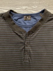 Left Coast Tee Long Sleeve Henley Mens Size Medium