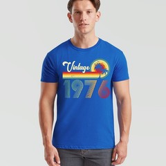 Vintage 1976 50th Birthday Unisex T Shirt Gift Tee For Women Mum Grandpa