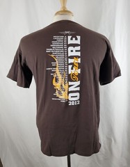 MIranda Lambert On Fire Tour Concert T-Shirt Medium Brown 2 Sided Country Music